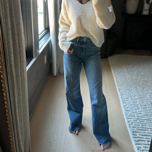 Zara Denim - Zara Blue Wide Leg Jeans-Size 2